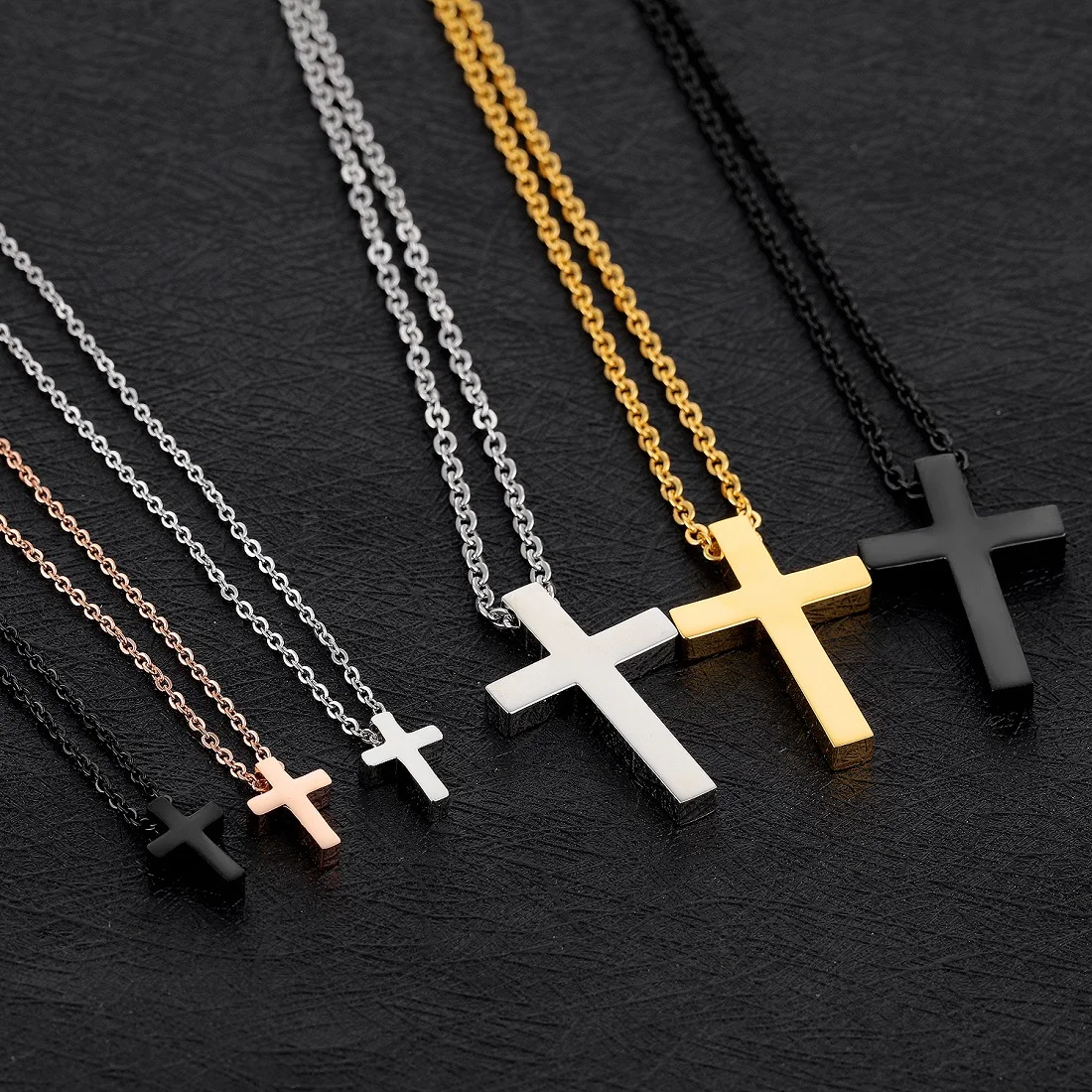 JHSL маленькие подвески-кресты подарок для девушки женское христианское ожерелье
