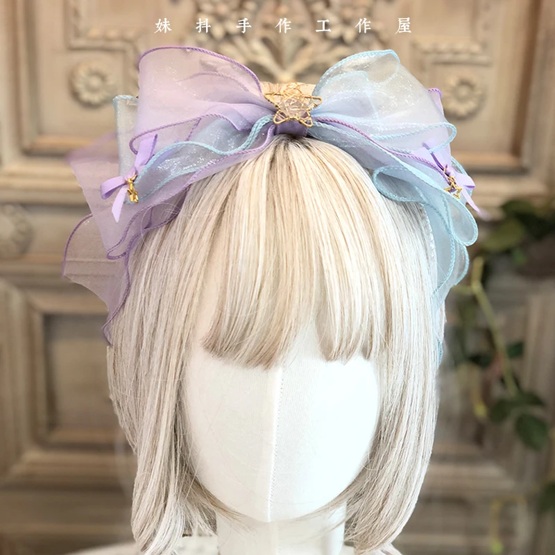 Gradual cloud series hand made small objects hand made Lolita hair band side clip kc
Gradual cloud series hand made small objects hand made Lolita hair band side clip kc