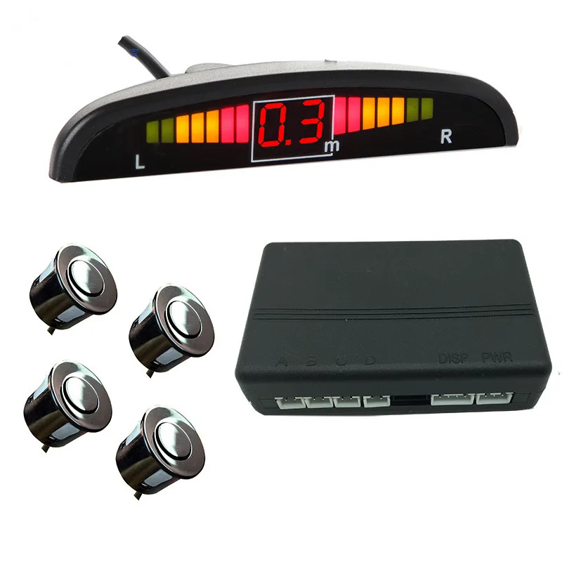 Car Parking Sensor Kit Reverse Backup Radar Monitor System Auto Parking Radar Backlight LED Display with 4 Sensors 22mm
Car Parking Sensor Kit Reverse Backup Radar Monitor System Auto Parking Radar Backlight LED Display with 4 Sensors 22mm