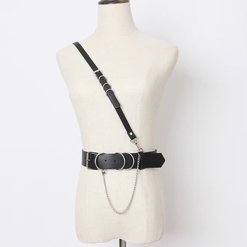 2020 New Spring Autumn Pu Leather Metal Chain Circle Buckle Waist Belt Personality Women New Fashion Tide All-match Waist Belt
2020 New Spring Autumn Pu Leather Metal Chain Circle Buckle Waist Belt Personality Women New Fashion Tide All-match Waist Belt