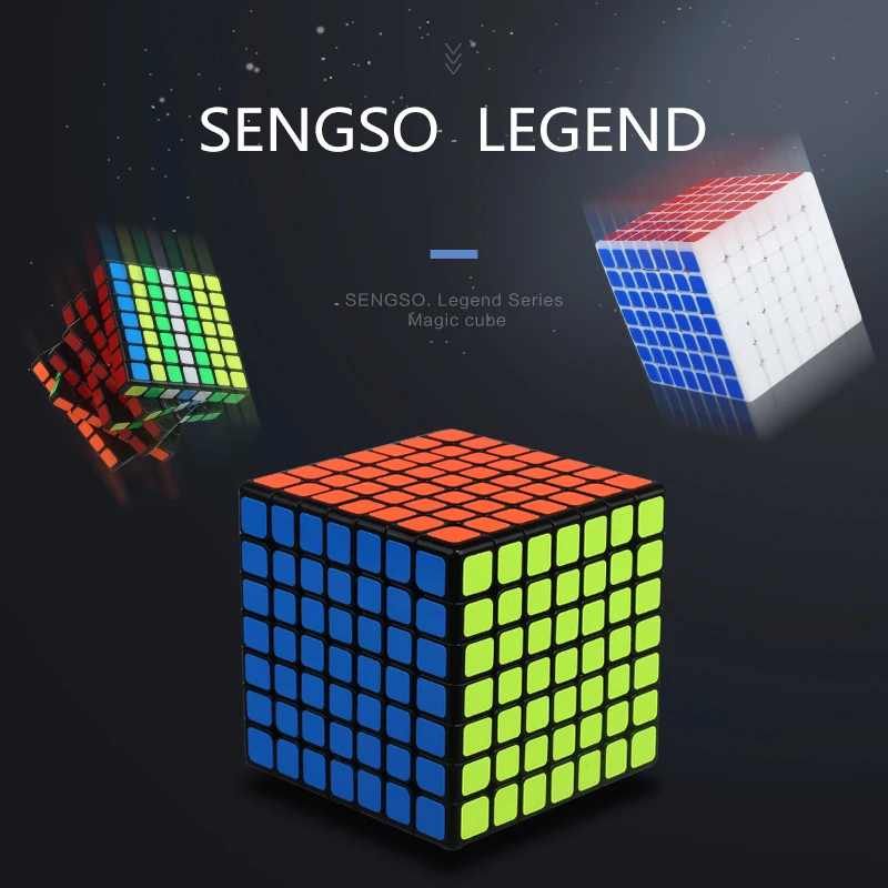 Фото Головоломка-лабиринт магический куб для декомпрессии набор 6x6 7x7 блочные кубики