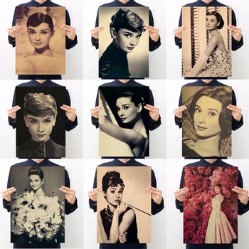 AIMEER Vintage Star Hepburn Kraft Paper Character Series Poster Audrey Retro Decoration Painting Wall Sticker 35*51cm
AIMEER Vintage Star Hepburn Kraft Paper Character Series Poster Audrey Retro Decoration Painting Wall Sticker 35*51cm