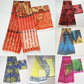 Hot sale Ghana Style satin silk fabric with organza ribbon and satin African wax design (3pcs for DHL) !
Hot sale Ghana Style satin silk fabric with organza ribbon and satin African wax design (3pcs for DHL) !