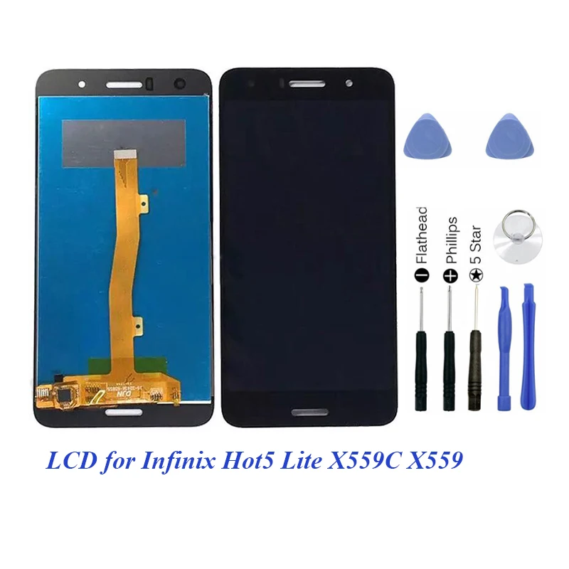 For Infinix Hot 5 X559 X559C LCD Display Touch Screen Digitizer Assembly Replacement 5.5" Infinix Hot5 X559 Tools
For Infinix Hot 5 X559 X559C LCD Display Touch Screen Digitizer Assembly Replacement 5.5" Infinix Hot5 X559 Tools