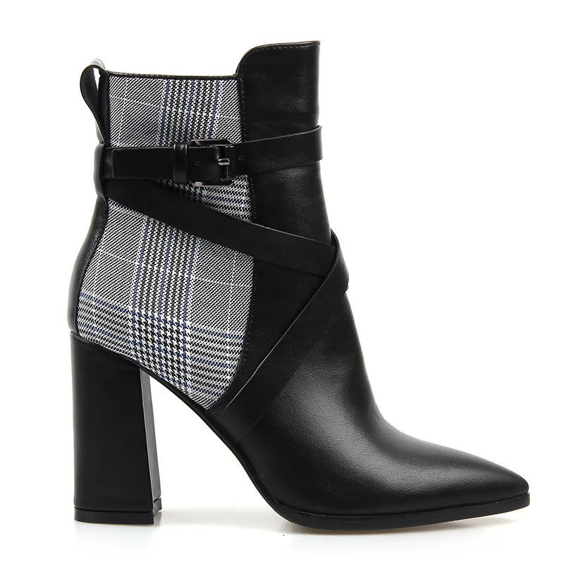 Sharp Short Boots Pu Check Gingham Coarse With Short Boots Set Feet Thick With High With Boots
Sharp Short Boots Pu Check Gingham Coarse With Short Boots Set Feet Thick With High With Boots