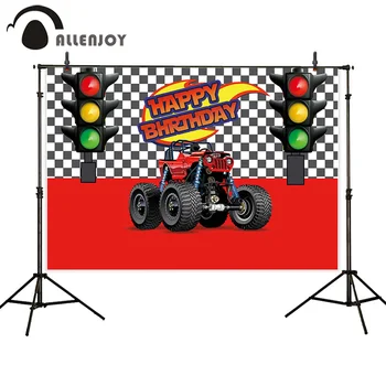 Allenjoy Boy Event Banner Black White Plaid Traffic Light Tractor Racing Car Happy Birthday Photobooth Celebrate Party Backdrop
Allenjoy Boy Event Banner Black White Plaid Traffic Light Tractor Racing Car Happy Birthday Photobooth Celebrate Party Backdrop