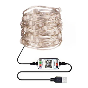Smart Bluetooth App Control LED String Fairy Light USB Powered Copper Wire String Light Garland For Christmas Wedding Party
Smart Bluetooth App Control LED String Fairy Light USB Powered Copper Wire String Light Garland For Christmas Wedding Party