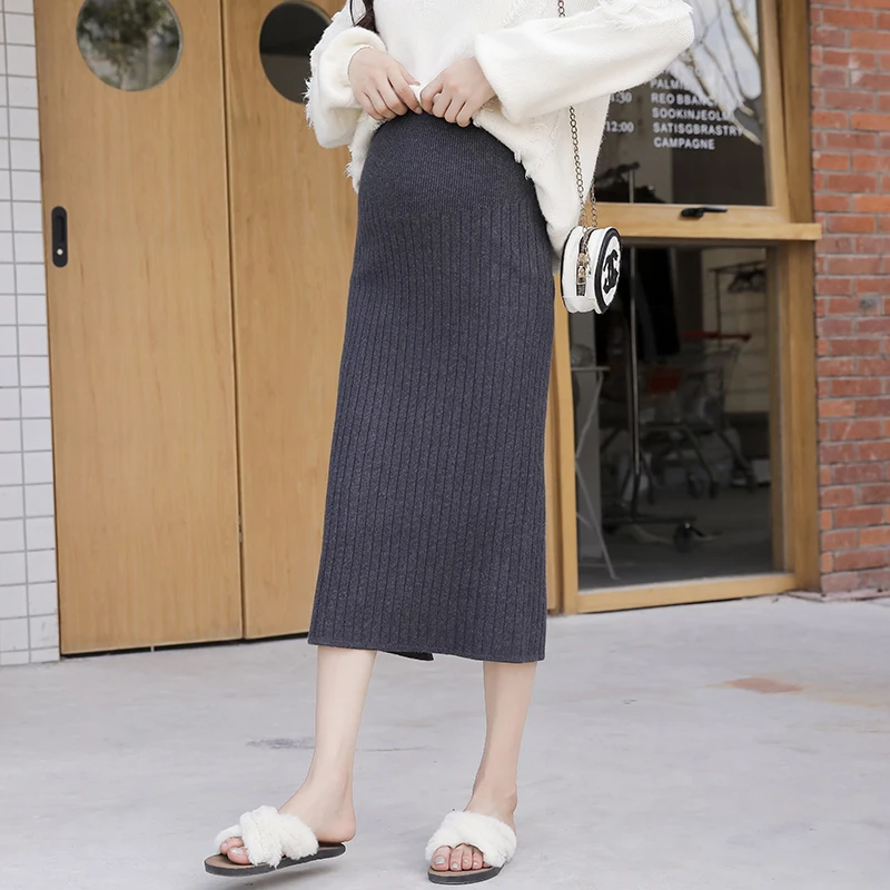 2041# Back Splits Knitted Maternity Pencil Skirts Autumn Winter Adjustable Belly Skirts Clothes for Pregnant Women Pregnancy
2041# Back Splits Knitted Maternity Pencil Skirts Autumn Winter Adjustable Belly Skirts Clothes for Pregnant Women Pregnancy