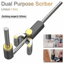 Wood Scribe Tool 0-120mm Wheel Marking Gauge Adjustable Linear Arc Scriber Woodworking Tool Sliding Marking Tool With Pencil
Wood Scribe Tool 0-120mm Wheel Marking Gauge Adjustable Linear Arc Scriber Woodworking Tool Sliding Marking Tool With Pencil