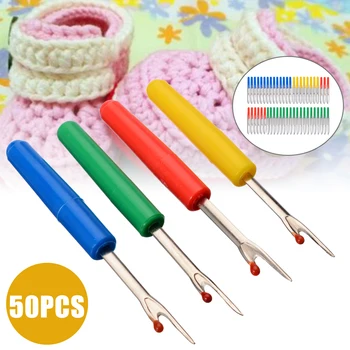 50pcs/set Plastic Handle Craft Thread Cutter Seam Ripper Cross Stitch Quick Unpicker for Cutting Button Holes Sewing Craft Tools
50pcs/set Plastic Handle Craft Thread Cutter Seam Ripper Cross Stitch Quick Unpicker for Cutting Button Holes Sewing Craft Tools
