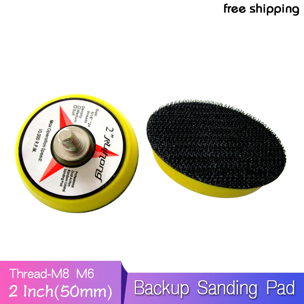 2 Inch Hook & Loop Sanding Backup Pad M8/M6 Thread Polishing Pad Protection Pad Abrasive Tools Buffing Accessories
2 Inch Hook & Loop Sanding Backup Pad M8/M6 Thread Polishing Pad Protection Pad Abrasive Tools Buffing Accessories