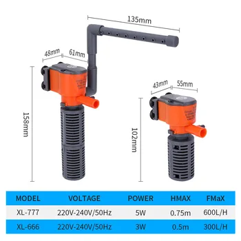 XL Series Mini Three-in-one Submersible Water Pump Filter Silent Aeration Pump
XL Series Mini Three-in-one Submersible Water Pump Filter Silent Aeration Pump