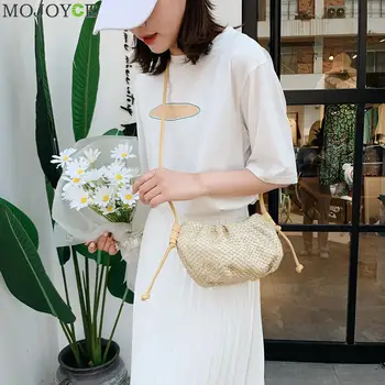 Straw Woven Women Cloud Shoulder Bags Ladies Fashion Shoulder Bag PU Splicing Handbags Fashion Crossbody Clutch Purse 
Straw Woven Women Cloud Shoulder Bags Ladies Fashion Shoulder Bag PU Splicing Handbags Fashion Crossbody Clutch Purse
