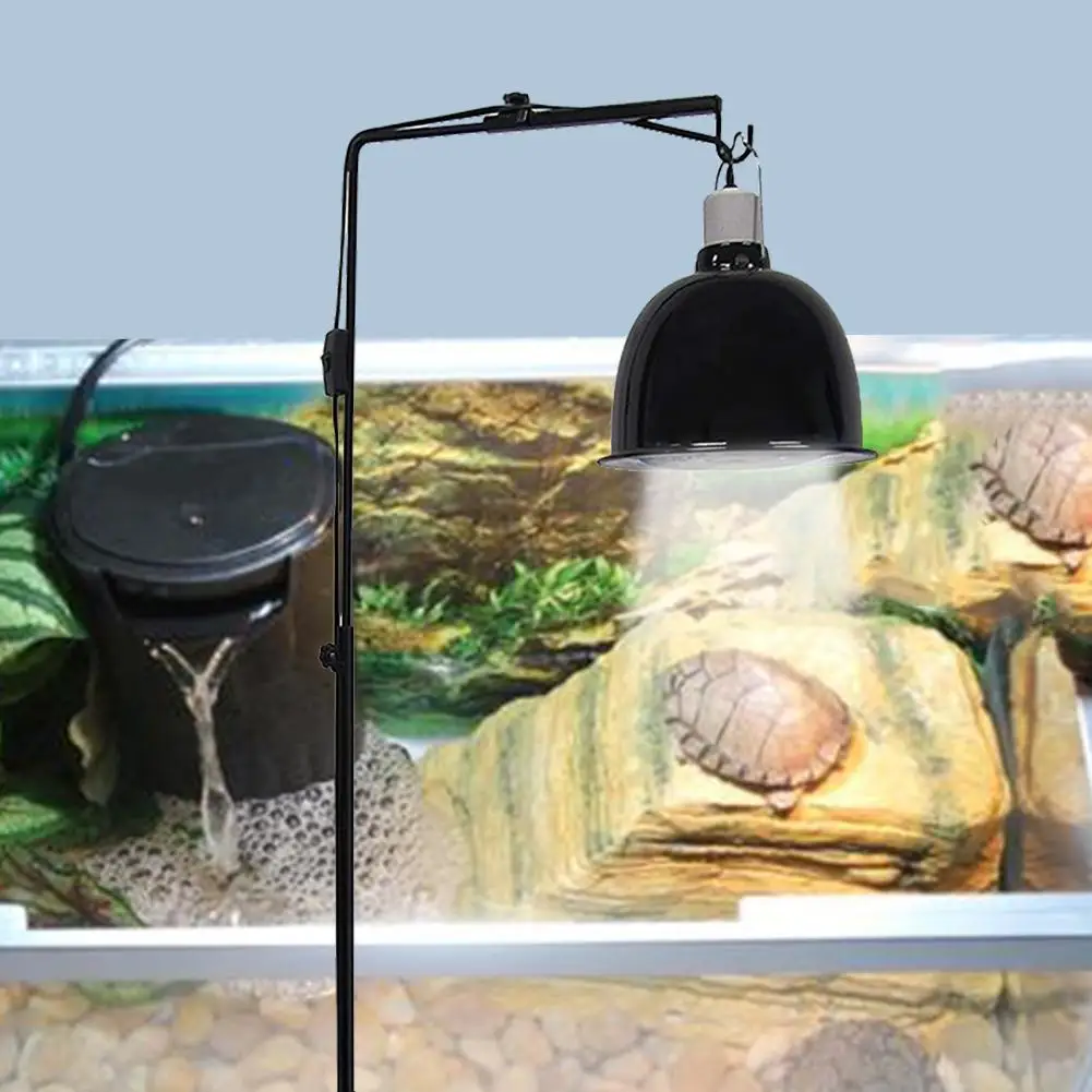 Reptile Lamp Stand Adjustable Telescopic Metal Floor Lamp Bracket For