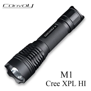 

Linterna LED Flashlight Convoy M1 Cree XPL HI Powerful Torch 7135*8 Biscotti Driver 18650 Flashlight Work Light Camping Light