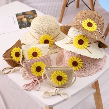 Child Summer New Straw Hat 2-6Y Female Baby Girls Hat Matching Bag Sunflower Shade Flower Pot Hat Beach Beach Hat Matching Bag
Child Summer New Straw Hat 2-6Y Female Baby Girls Hat Matching Bag Sunflower Shade Flower Pot Hat Beach Beach Hat Matching Bag