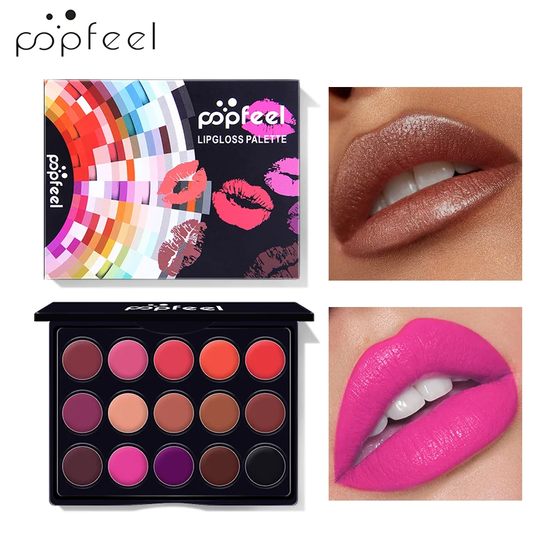 POPFEEL 15 Colors Long-Lasting Velvet Lip Gloss Palette Matte Lipstick Makeup Set Lip Brush Non-Stick Cup Lipstick Cosmetic 50g
POPFEEL 15 Colors Long-Lasting Velvet Lip Gloss Palette Matte Lipstick Makeup Set Lip Brush Non-Stick Cup Lipstick Cosmetic 50g