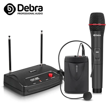 Professional V-200 2channel VHF Wireless Microphone System with handheld,headset and Lavalier 50 meters for karaoke Family Party
Professional V-200 2channel VHF Wireless Microphone System with handheld,headset and Lavalier 50 meters for karaoke Family Party