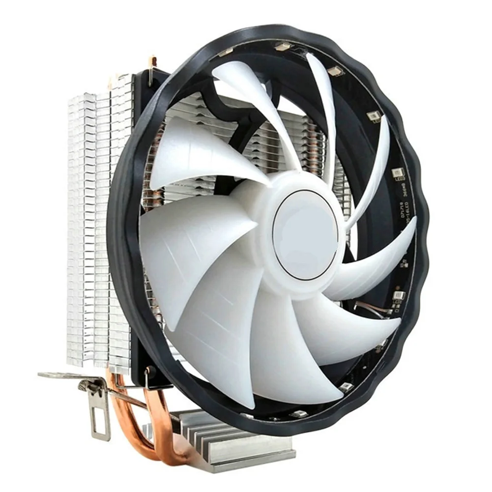 Led Durable Copper Desktop Computer Radiator Silent Cooling 12V 3 Pin 2 Heatpipes CPU Cooler RGB Fan For LGA 1155/1151 AMD
Led Durable Copper Desktop Computer Radiator Silent Cooling 12V 3 Pin 2 Heatpipes CPU Cooler RGB Fan For LGA 1155/1151 AMD