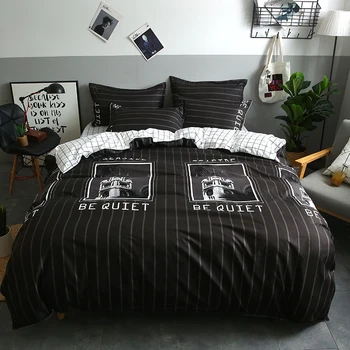 New Simple Four Pieces Cotton Cartoon Bedding Include 1 Quilt Cover 1 Sheet 2 Pillowcase
New Simple Four Pieces Cotton Cartoon Bedding Include 1 Quilt Cover 1 Sheet 2 Pillowcase