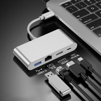 4 in 1 Type C Hub USB C to JR45 HDMI Type C Ports with Hub for MacBook Pro Samsung Huawei Lenovo ASUS HP SONY
4 in 1 Type C Hub USB C to JR45 HDMI Type C Ports with Hub for MacBook Pro Samsung Huawei Lenovo ASUS HP SONY