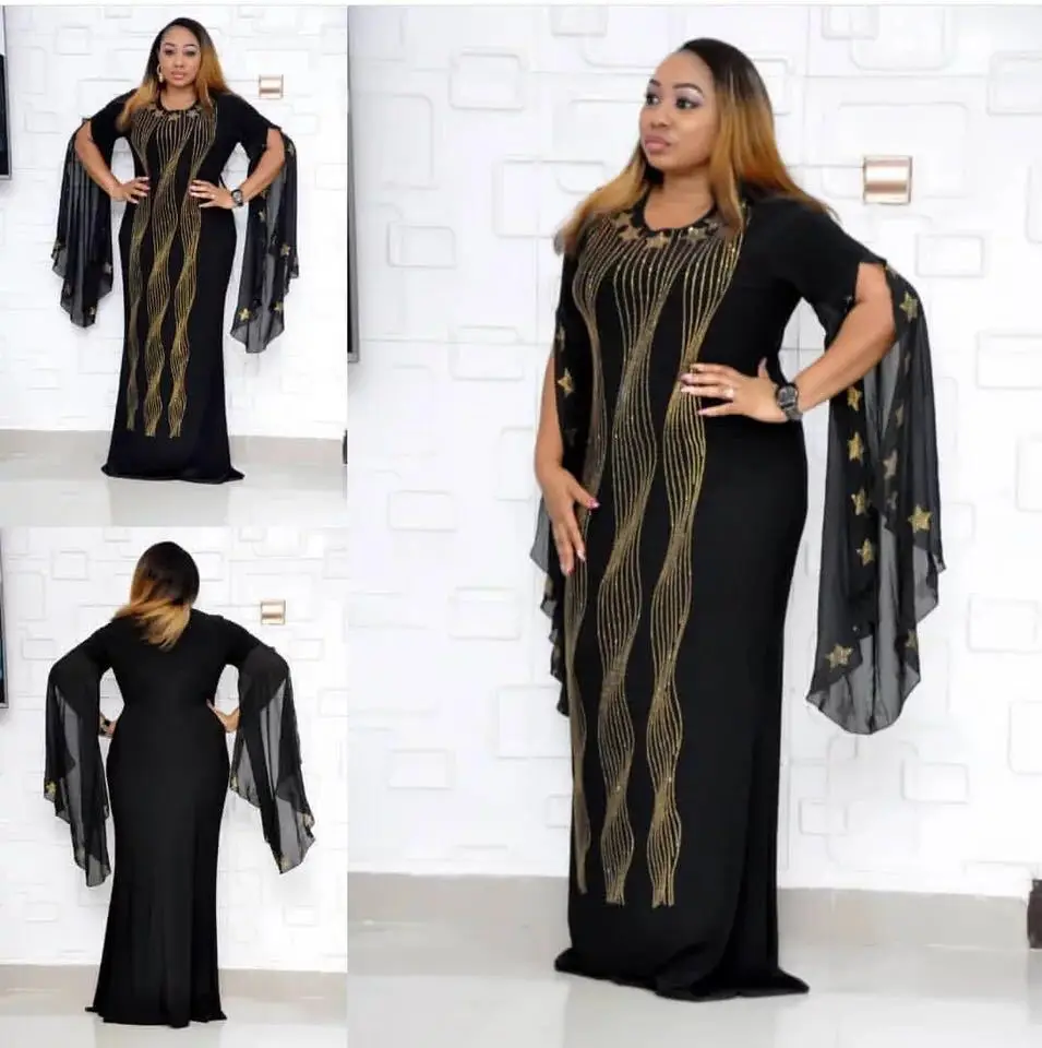 FNOCE 2019 New AFrican Design Bazin Chiffon Long Stick Diamond SLeeve Dashiki Dress For Lady lengt
FNOCE 2019 New AFrican Design Bazin Chiffon Long Stick Diamond SLeeve Dashiki Dress For Lady lengt