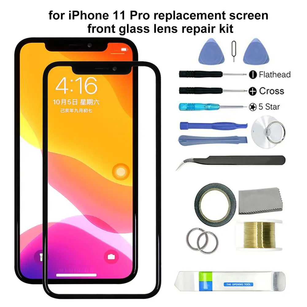 Replacement Screen Glass Touch Screen For iPhone 11 Pro Phone Front Glass Screen Panel Tools Kit For iPhone 11 Accessories
Replacement Screen Glass Touch Screen For iPhone 11 Pro Phone Front Glass Screen Panel Tools Kit For iPhone 11 Accessories
