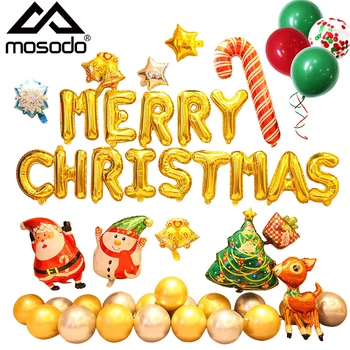 Mosodo Merry Christmas Balloon Gold Silver Letter Foil Balloons Birthday Weeding New Year Party Confetti Balloon Decorations Set
Mosodo Merry Christmas Balloon Gold Silver Letter Foil Balloons Birthday Weeding New Year Party Confetti Balloon Decorations Set