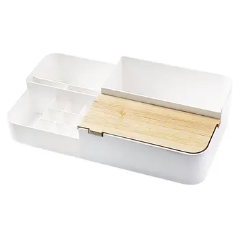 1PC Cosmetic Storage Box Desktop Sundries Box Simple Organizing Box Plastic Storage Box Dustproof Organizing Box for Hotel
1PC Cosmetic Storage Box Desktop Sundries Box Simple Organizing Box Plastic Storage Box Dustproof Organizing Box for Hotel