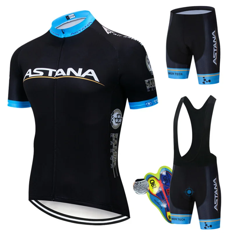 Summer short-sleeved Astana team strap / cycling suit professional bicycle jacket breathable and perspiration 
Summer short-sleeved Astana team strap / cycling suit professional bicycle jacket breathable and perspiration
