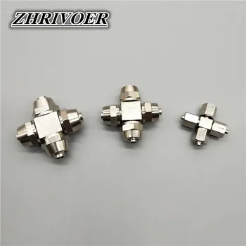 PZA-4 6 8 10 12mm Quick Twist Connector Cross Type 4 Ways Nickel Plated Brass Pneumatic Fast Push Air Fitting for PU Tube
PZA-4 6 8 10 12mm Quick Twist Connector Cross Type 4 Ways Nickel Plated Brass Pneumatic Fast Push Air Fitting for PU Tube