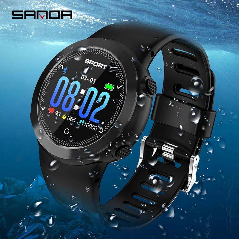 Fashion Sports Smart Watch Bracelet Heart Rate Monitoring Compass Display Waterproof Intelligent Clock Wristwatches Android IOS |