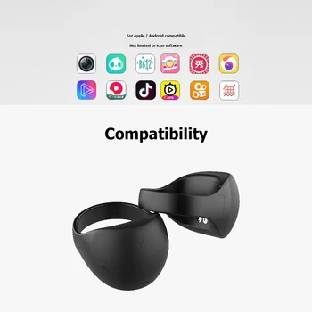 R51 Wearable Finger Ring Bluetooth 5.0 Remote Control Smart Wireless Remote Controller for iOS Android Mobile Phone TV Box
R51 Wearable Finger Ring Bluetooth 5.0 Remote Control Smart Wireless Remote Controller for iOS Android Mobile Phone TV Box