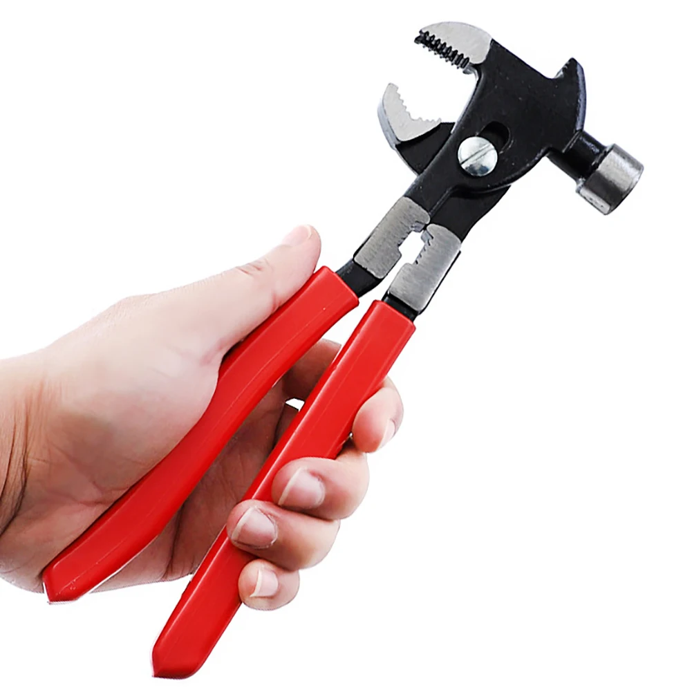 Universal Hammer Pliers Wrench Woodworking Multi-functional Anti-skid Hammer Nail Puncher Repair Hand Tool for House Furniture
Universal Hammer Pliers Wrench Woodworking Multi-functional Anti-skid Hammer Nail Puncher Repair Hand Tool for House Furniture