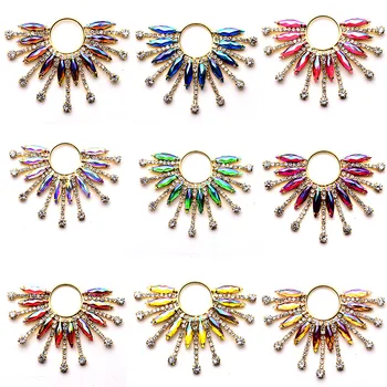 Colorful 7x9cm Sew On Rhinestones Applique Horse Eye Dragonfly Shape Medal Crystal Strass for Wedding Dress Decoration B1337
Colorful 7x9cm Sew On Rhinestones Applique Horse Eye Dragonfly Shape Medal Crystal Strass for Wedding Dress Decoration B1337