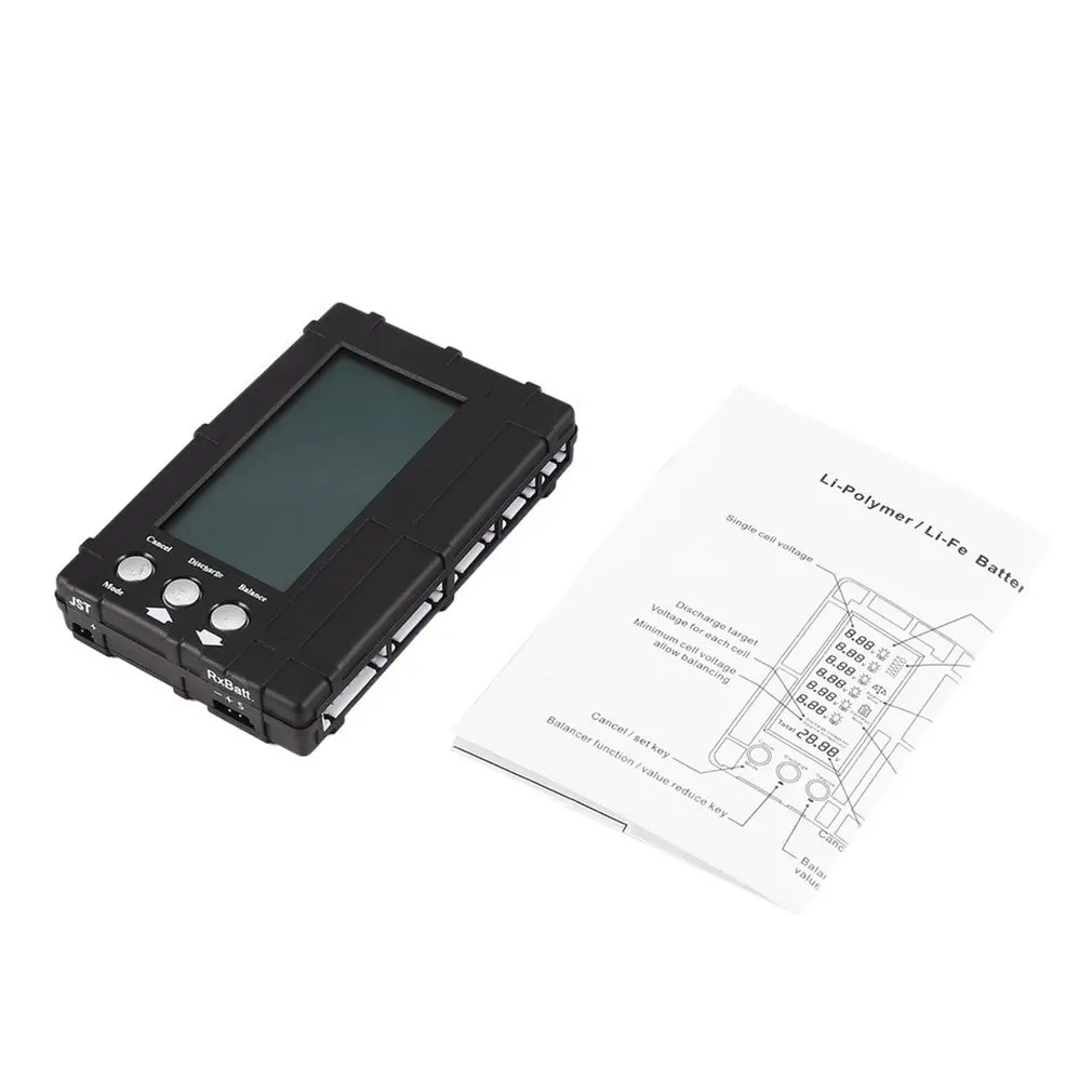 3in1 Battery Balancer LiPo/LiFe 2-6s Balancing Discharger Voltage Meter Tester LCD Screen Register JST Connector for RC Model ht
3in1 Battery Balancer LiPo/LiFe 2-6s Balancing Discharger Voltage Meter Tester LCD Screen Register JST Connector for RC Model ht