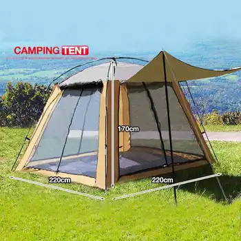 3-4 Person Outdoor Windbreak Camping Tent with Anti mosquito net Dual Layer Waterproof Anti UV Tents for Hiking Beach Travel
3-4 Person Outdoor Windbreak Camping Tent with Anti mosquito net Dual Layer Waterproof Anti UV Tents for Hiking Beach Travel
