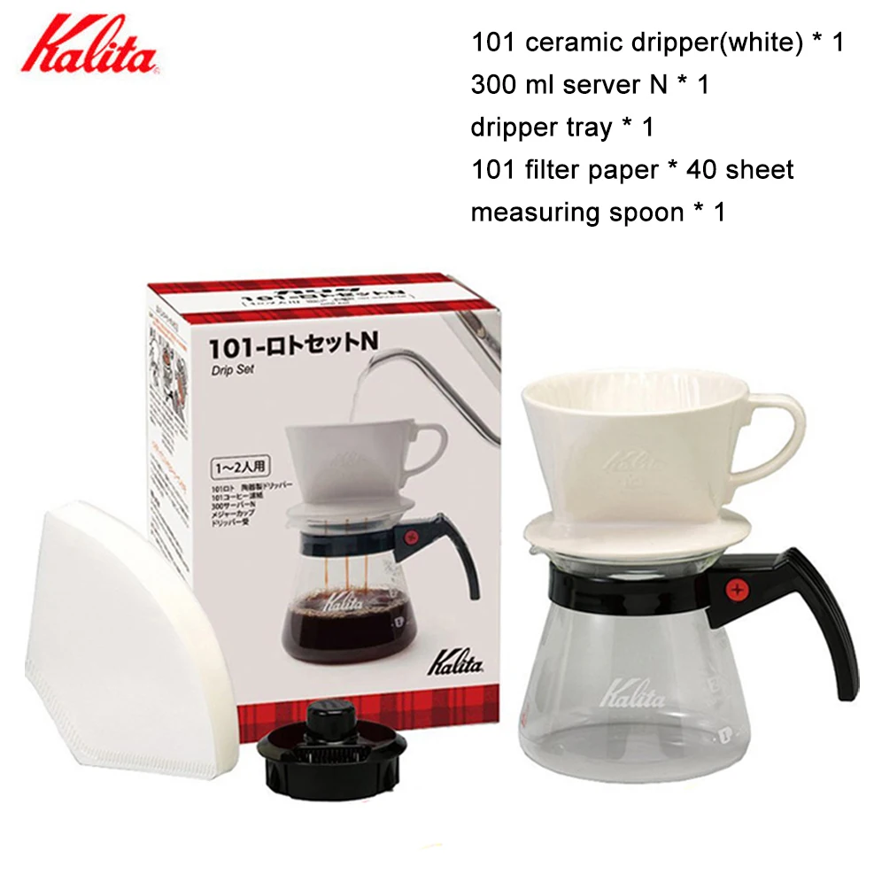 kalita ceramic coffee dripper set Pour over coffee maker set includes dripper/server/dripper tray/filter paper/measuring spoon
kalita ceramic coffee dripper set Pour over coffee maker set includes dripper/server/dripper tray/filter paper/measuring spoon
