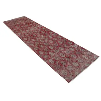 89x315 Cm Red Handmade Overdyed Runner Rug-3x10 Ft
89x315 Cm Red Handmade Overdyed Runner Rug-3x10 Ft