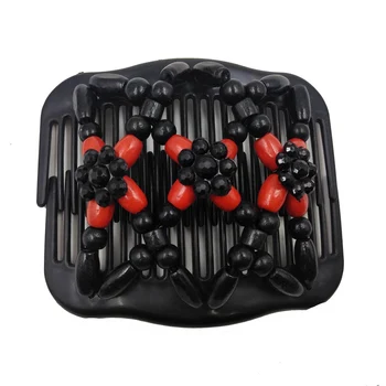 Wedding Ethnic Fashion Vintage Magical Retro Double Beaded Hair Comb Clip Beads Elasticity Hairpin Stretchy Hair Combs Pins
Wedding Ethnic Fashion Vintage Magical Retro Double Beaded Hair Comb Clip Beads Elasticity Hairpin Stretchy Hair Combs Pins