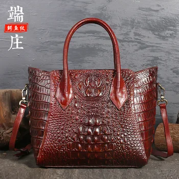 Winter European and American Style Street Fashion Tote Bags Handbags Women Famous Brands Crocodile Pattern Shoulder Bag 
Winter European and American Style Street Fashion Tote Bags Handbags Women Famous Brands Crocodile Pattern Shoulder Bag