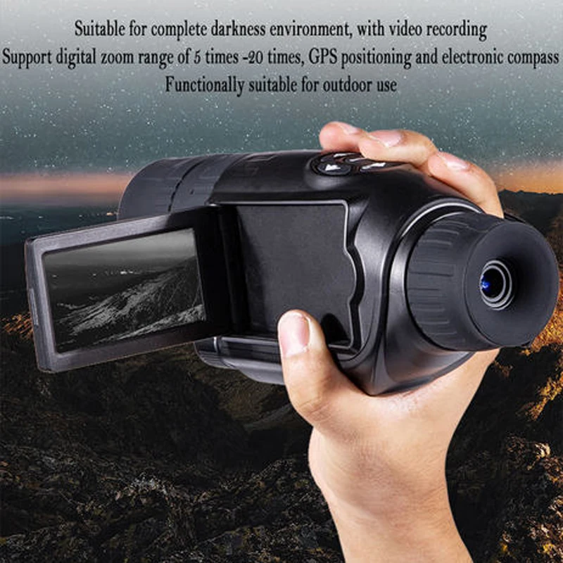 2019 New Infrared Digital Night Vision 5-20X Zoom Magnification Monocular Telescope with External LCD Screen for Night Hunting
2019 New Infrared Digital Night Vision 5-20X Zoom Magnification Monocular Telescope with External LCD Screen for Night Hunting