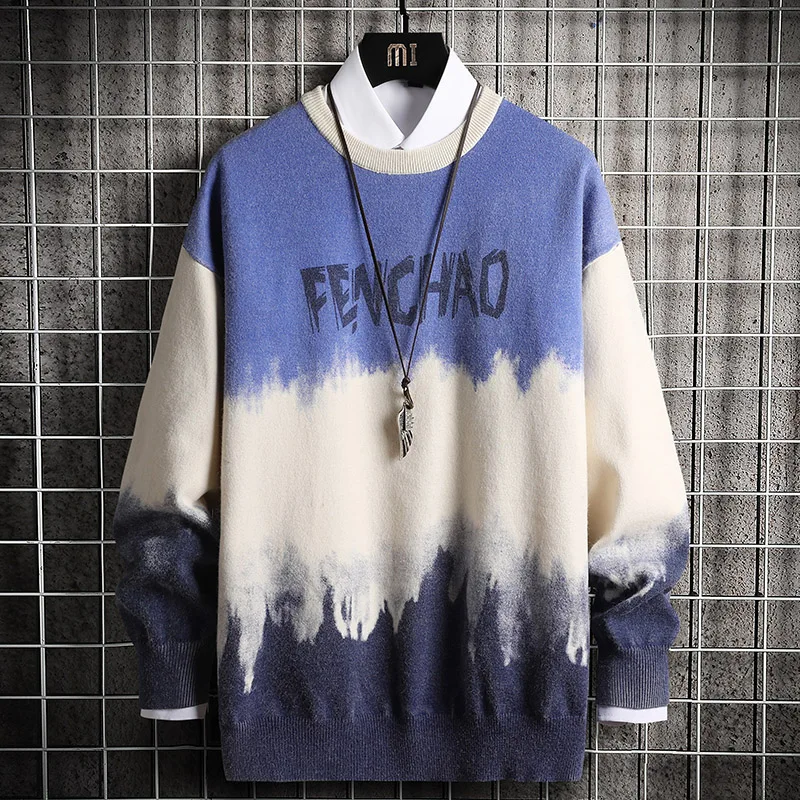 2010 New Mens Gradient Knitted Sweater Man Oversize Sweaters Pullover Jumper Harajuku Causal Sweater 3 Colors
2010 New Mens Gradient Knitted Sweater Man Oversize Sweaters Pullover Jumper Harajuku Causal Sweater 3 Colors