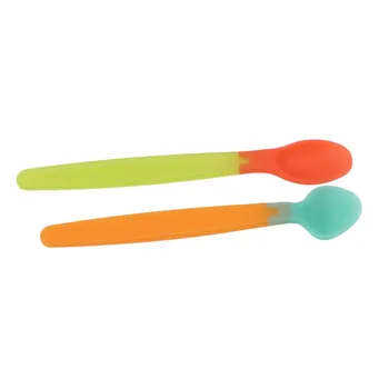 Hot Sale Colorful Kids Child Soft Silicone Spoon Tableware Temperature Change Baby Spoon Feeding Tableware Vajilla Tafelgerei
Hot Sale Colorful Kids Child Soft Silicone Spoon Tableware Temperature Change Baby Spoon Feeding Tableware Vajilla Tafelgerei