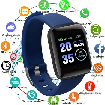 Smart Bracelet Watch 116 Plus Color Screen Heart Rate Blood Pressure Monitoring Track Movement IP67 Waterproof Smart Band
Smart Bracelet Watch 116 Plus Color Screen Heart Rate Blood Pressure Monitoring Track Movement IP67 Waterproof Smart Band