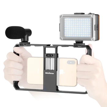 Smartphone Video Rig Filmmaking Case Mobile Phone Cage Stabilizer Grip Tripod Mount for Videomaker Film-Maker Video-grapher Vlog
Smartphone Video Rig Filmmaking Case Mobile Phone Cage Stabilizer Grip Tripod Mount for Videomaker Film-Maker Video-grapher Vlog