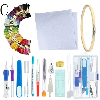 Embroidery Pen Set Magic Patterns Punch Needle Kit Craft Tool Including 100 Color Threads for DIY Threaders Sewing Knitting
Embroidery Pen Set Magic Patterns Punch Needle Kit Craft Tool Including 100 Color Threads for DIY Threaders Sewing Knitting