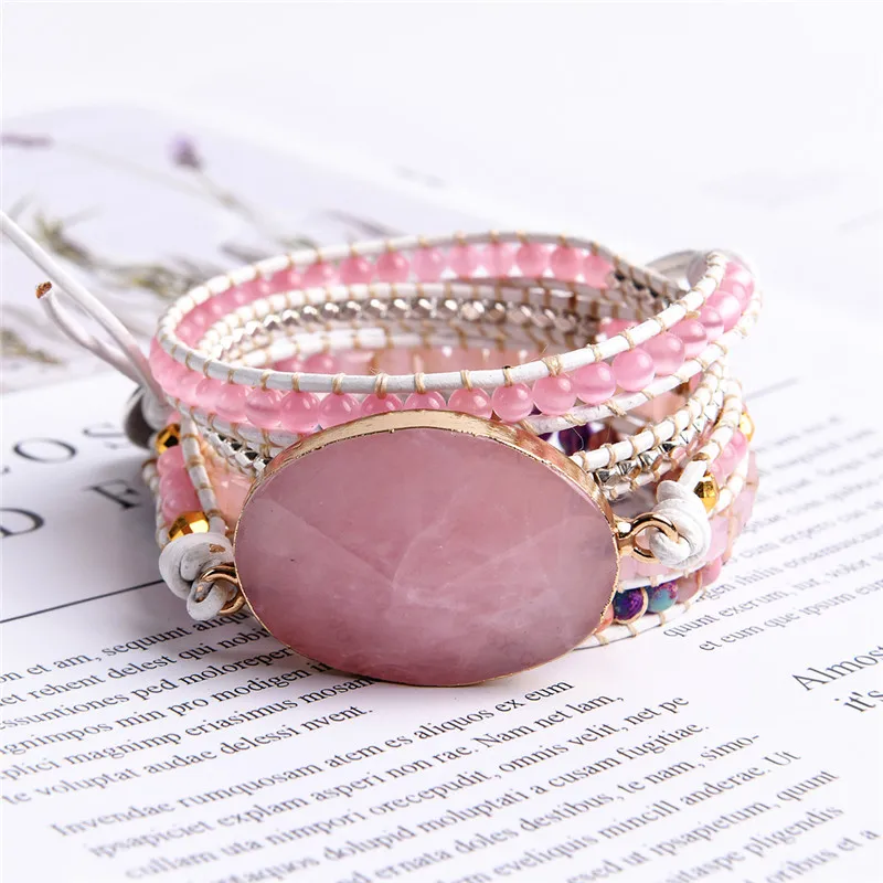 2019 Unique Punk Bracelets Women Wrap Bracelets Natural Stones 5 Layers Leather Cuff Bracelet Femme Bracelets Gifts dropshipping
2019 Unique Punk Bracelets Women Wrap Bracelets Natural Stones 5 Layers Leather Cuff Bracelet Femme Bracelets Gifts dropshipping