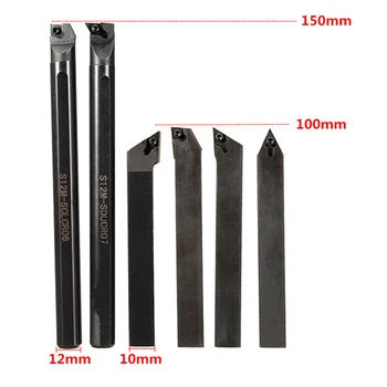 New 6Pcs Set of Lathe Holder S12K-SDUCR07 + SDJCR1212H07 + SDJCL1212H07 + SDNCN1212H07 + SCLCR1212H06 + S12K-SCLCR06 + Wrench 
New 6Pcs Set of Lathe Holder S12K-SDUCR07 + SDJCR1212H07 + SDJCL1212H07 + SDNCN1212H07 + SCLCR1212H06 + S12K-SCLCR06 + Wrench