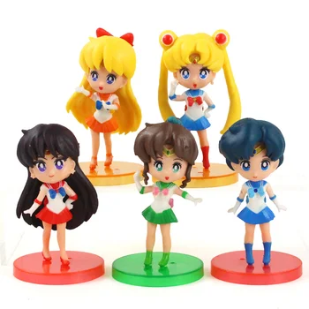 5Pcs/Set Sailor Moon Figures Tsukino Usagi Sailor Anime PVC Model Dolls Toys Creative Collection Gift For Children
5Pcs/Set Sailor Moon Figures Tsukino Usagi Sailor Anime PVC Model Dolls Toys Creative Collection Gift For Children